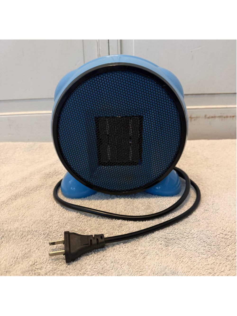 Portable Electric Ceramic Space Heater Blue Adjustable Tilt – Tested & Works
